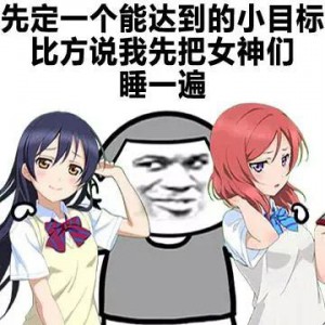 小目标把女神睡一遍