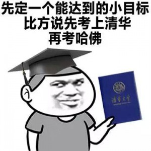 小目标考上清华北大